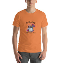 Load image into Gallery viewer, Just a girl who loves Dove Unisex T-Shirt
