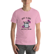 Load image into Gallery viewer, Just a girl who loves LancômeUnisex T-Shirt
