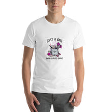 Load image into Gallery viewer, Just a girl who loves Dove Unisex T-Shirt
