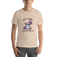 Load image into Gallery viewer, Just a girl who loves LancômeUnisex T-Shirt

